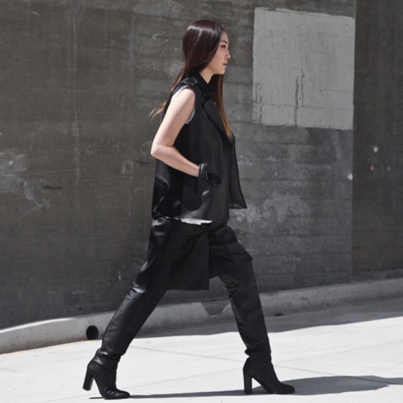 Veda x Stop It Right Now leather moto vest M - Picture 5 of 6